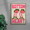 Bottom Heavy contemporary wall art print by Ciara Wade - sold by DROOL