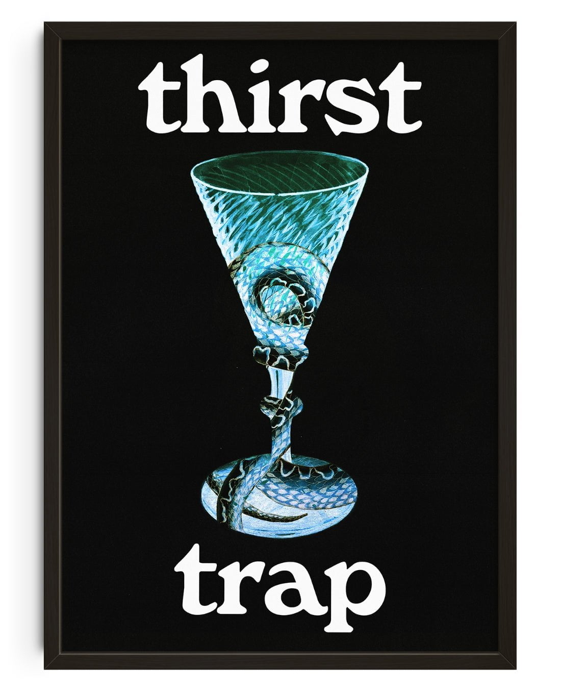 Thirst Trap contemporary wall art print by Utsav Verma - sold by DROOL