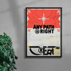 Any Path Is Right contemporary wall art print by MEDG - sold by DROOL