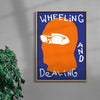 WHEELIN contemporary wall art print by Max Blackmore - sold by DROOL