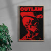 Outlaw contemporary wall art print by Utsav Verma - sold by DROOL