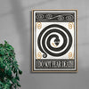 Do Not Fear contemporary wall art print by Alexander Khabbazi - sold by DROOL