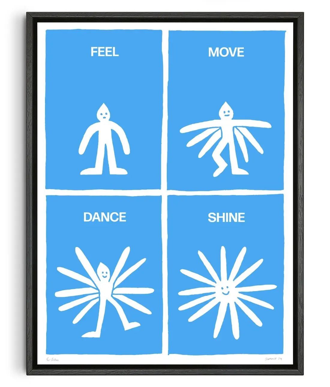 Shine contemporary wall art print by Eric Schwarz - sold by DROOL