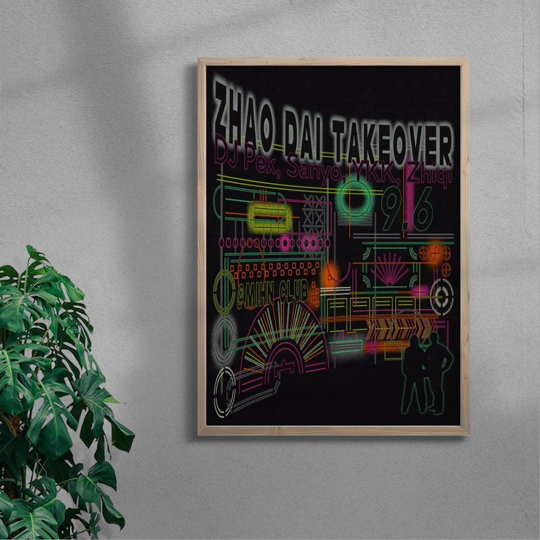 Zhao Dai Takeover Minh Club contemporary wall art print by MENSLIES - sold by DROOL