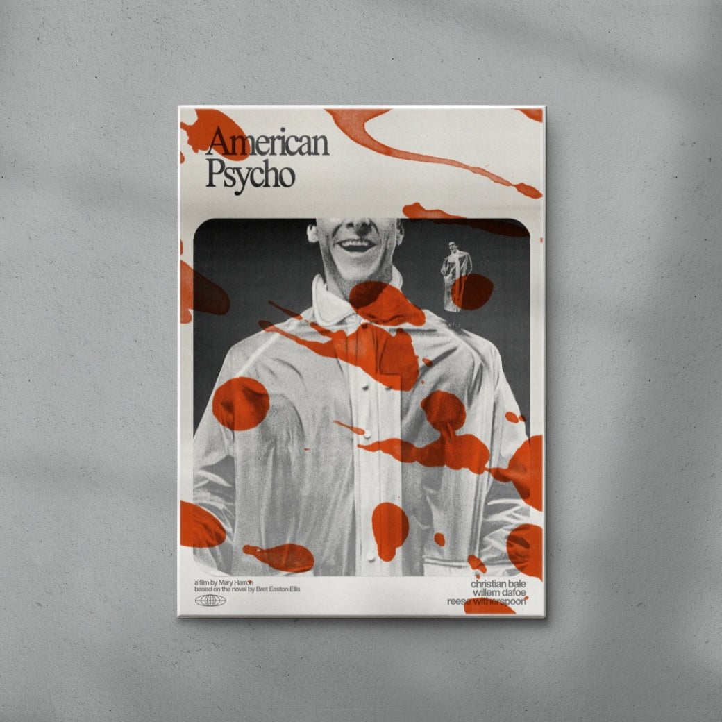 American Psycho contemporary wall art print by Justyna Frąckiewicz - sold by DROOL