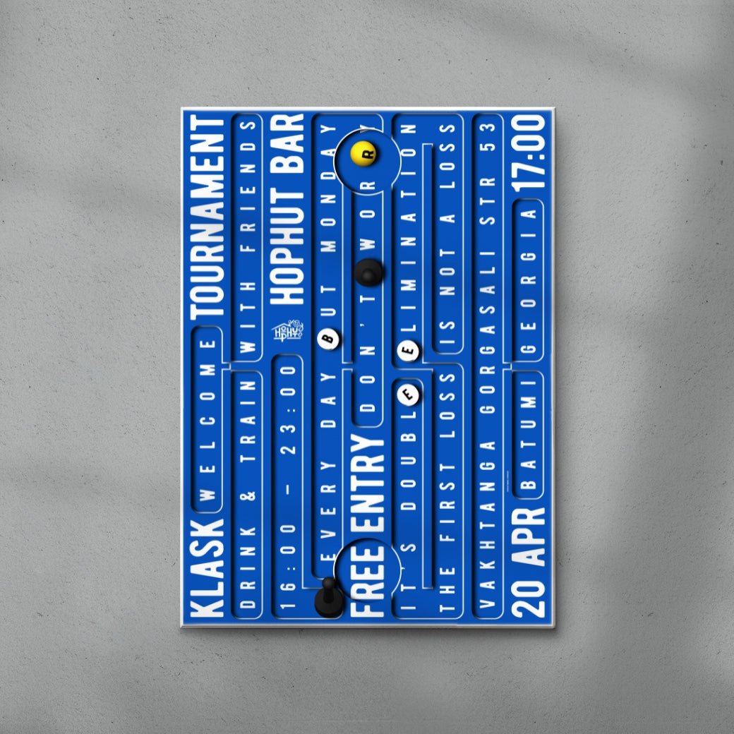 Klask contemporary wall art print by Mikhail Lychkovskiy - sold by DROOL