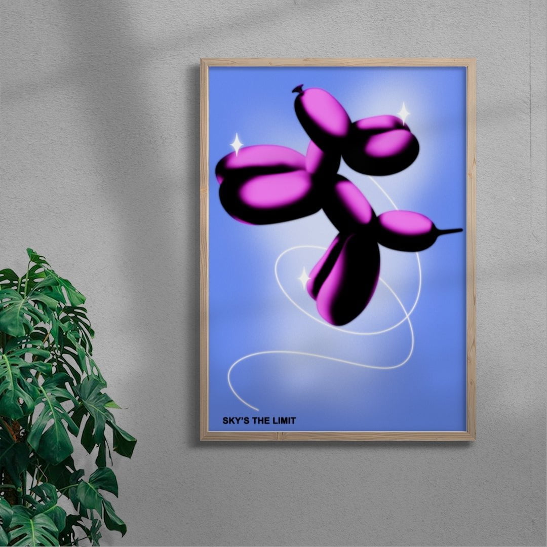 SKY'S THE LIMIT contemporary wall art print by GOOD OMEN - sold by DROOL