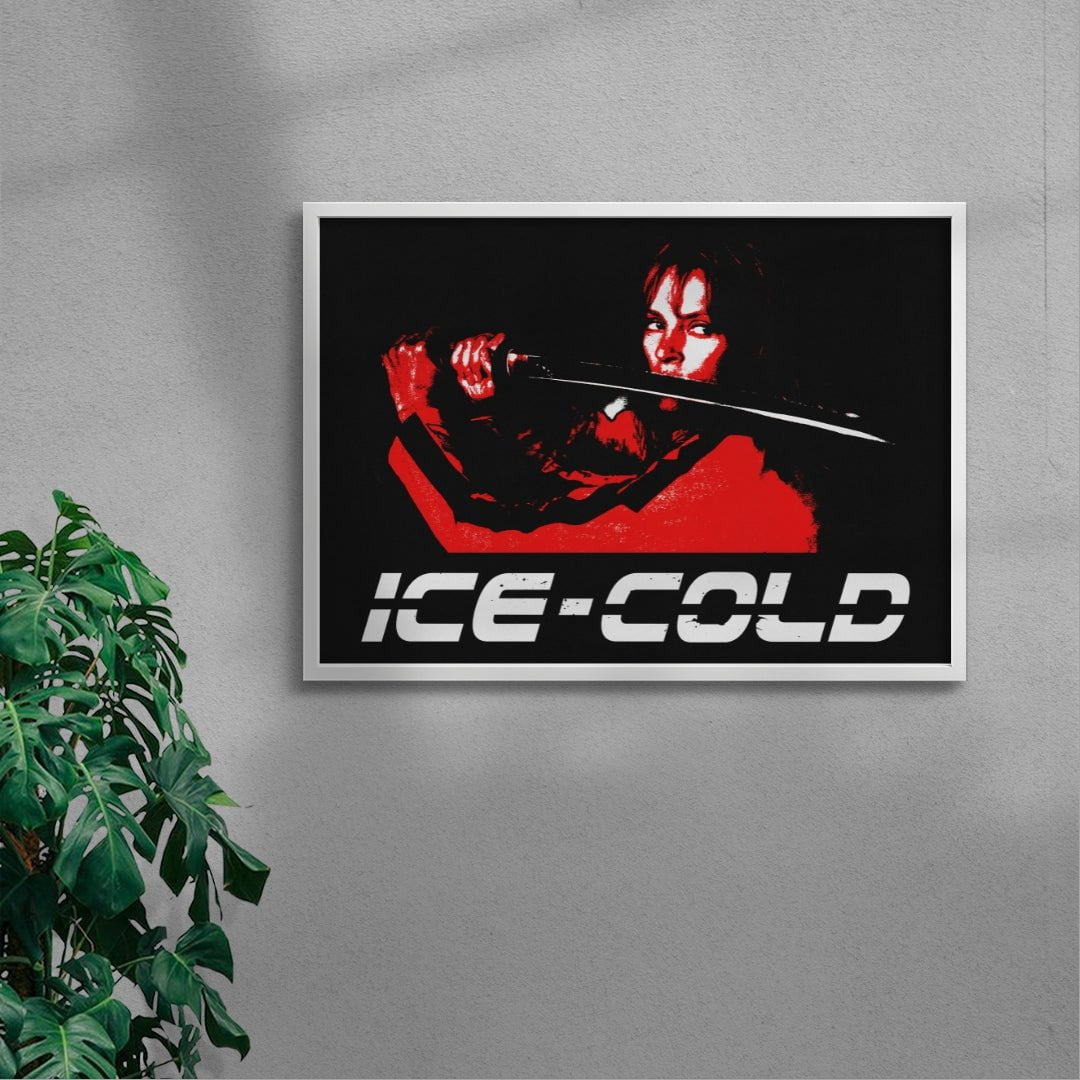 ICE-COLD contemporary wall art print by Utsav Verma - sold by DROOL