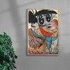 Fred flintstone contemporary wall art print by Austin Ansbro - sold by DROOL