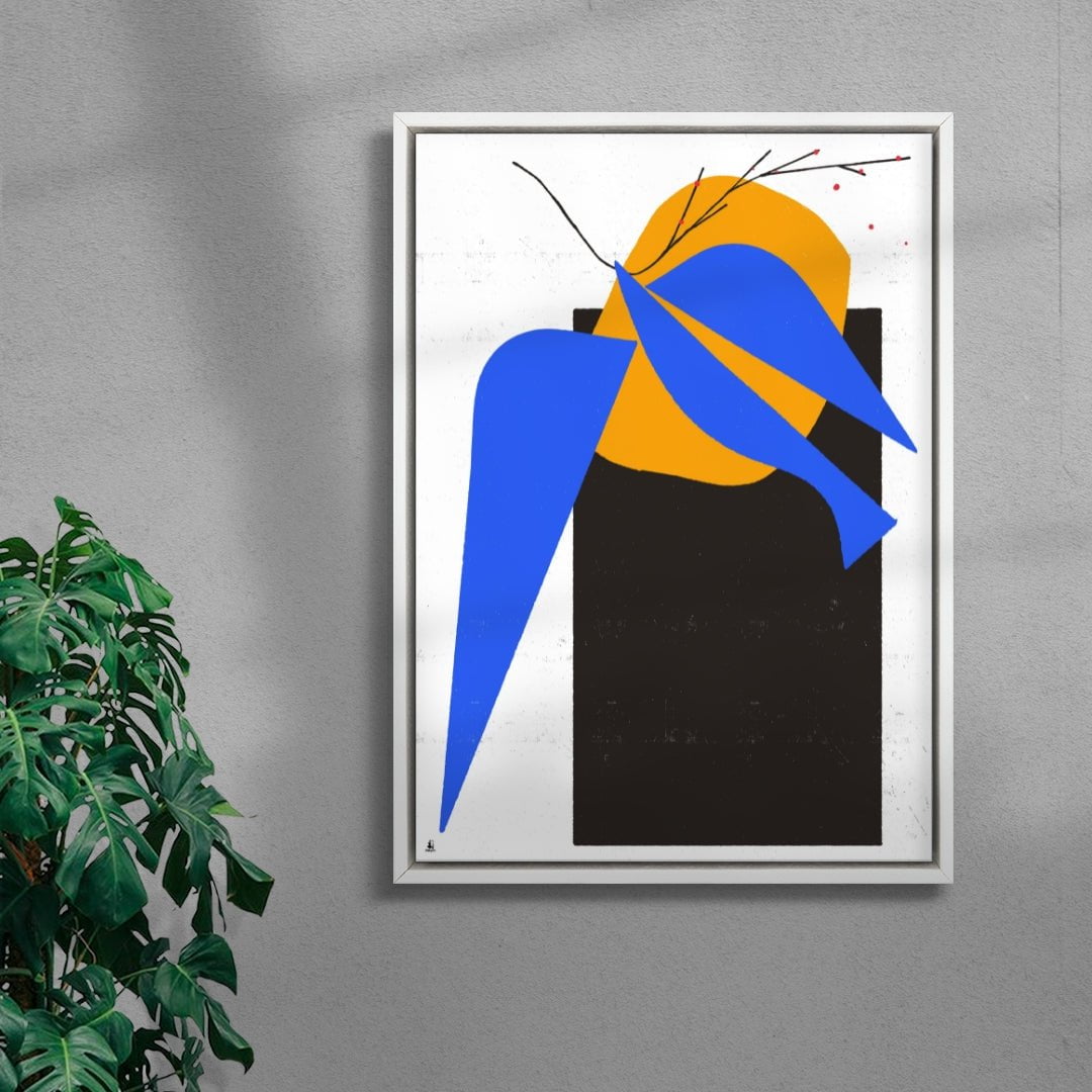 Chirp A contemporary wall art print by Floating Bstrd - sold by DROOL