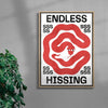 Endless Hissing contemporary wall art print by Alexander Khabbazi - sold by DROOL
