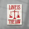 Love is the Law contemporary wall art print by Utsav Verma - sold by DROOL