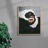 SILVER BITE contemporary wall art print by Ces XC - sold by DROOL
