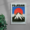 Fujisan contemporary wall art print by Othman Zougam - sold by DROOL