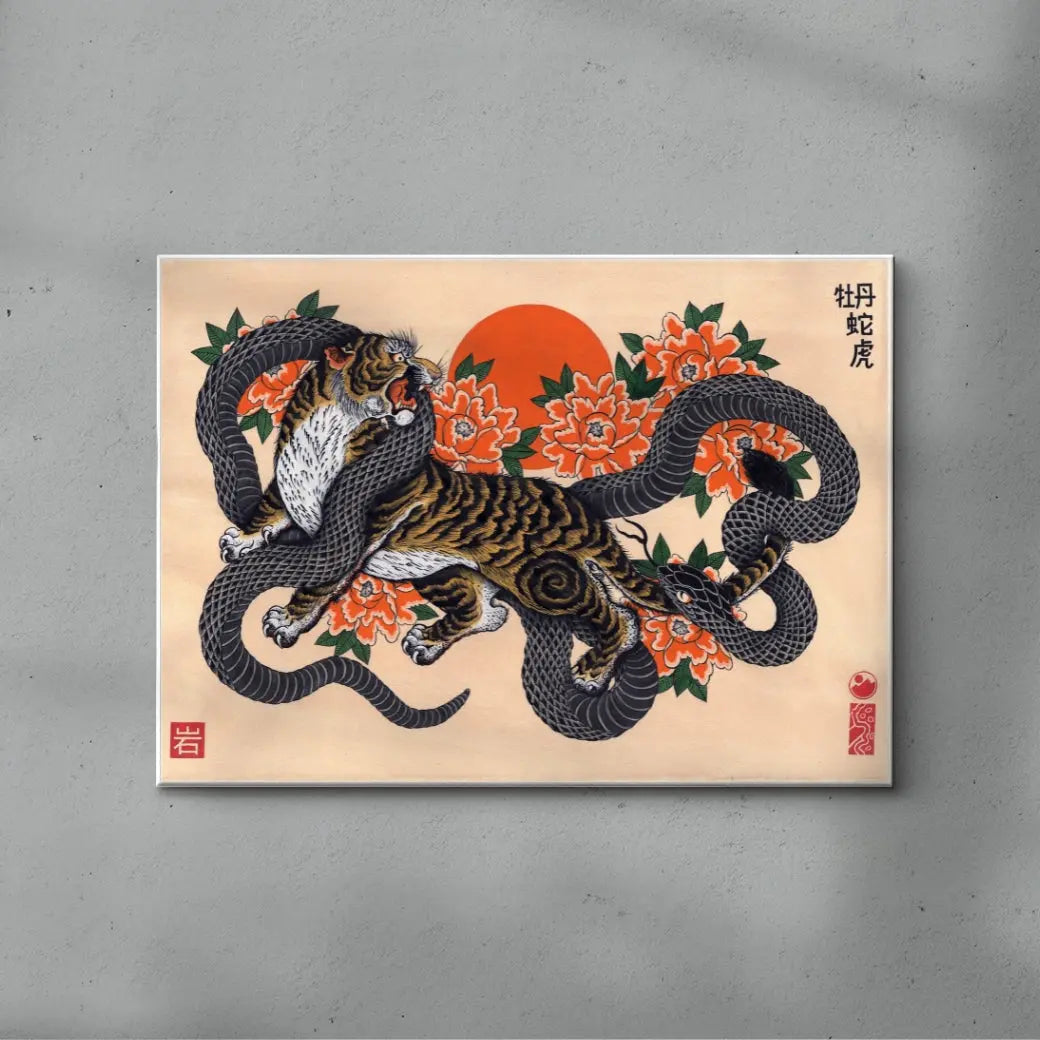 The Tiger, The Serpent & The Peonies