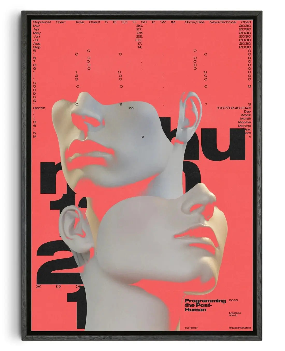 Post-human contemporary wall art print by Roman Post. - sold by DROOL