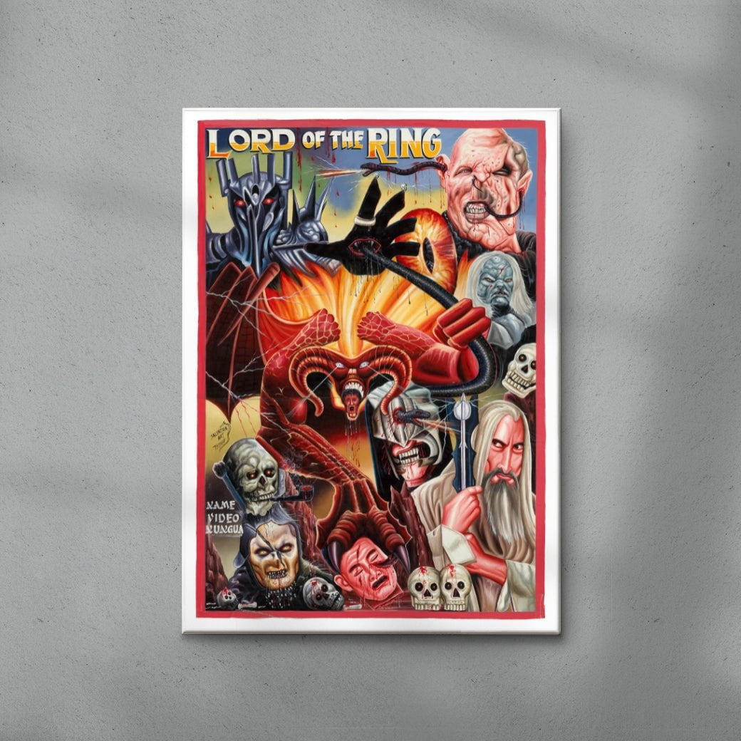 Lord of the Rings contemporary wall art print by Deadly Prey - sold by DROOL
