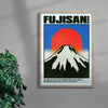 Fujisan contemporary wall art print by Othman Zougam - sold by DROOL