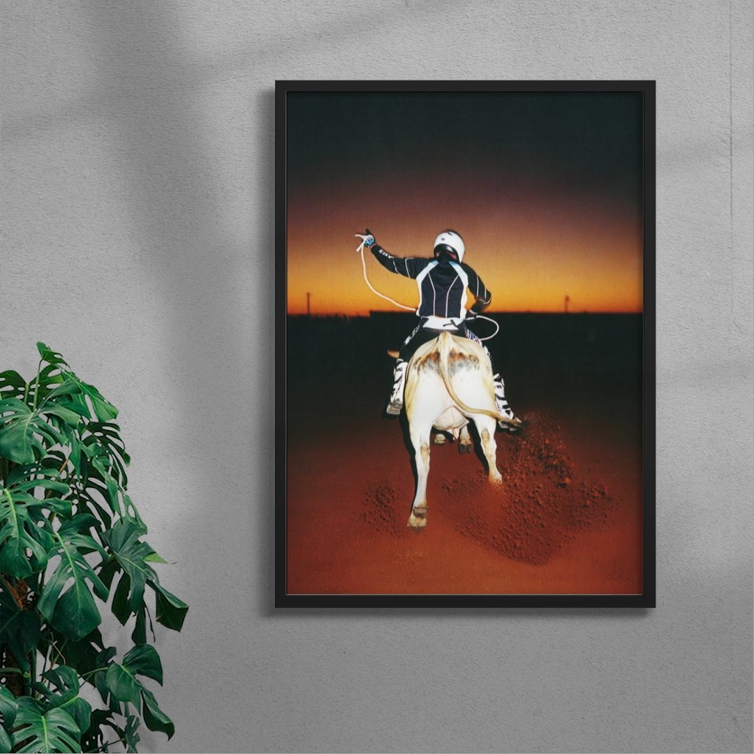 REAR UP contemporary wall art print by Ces XC - sold by DROOL