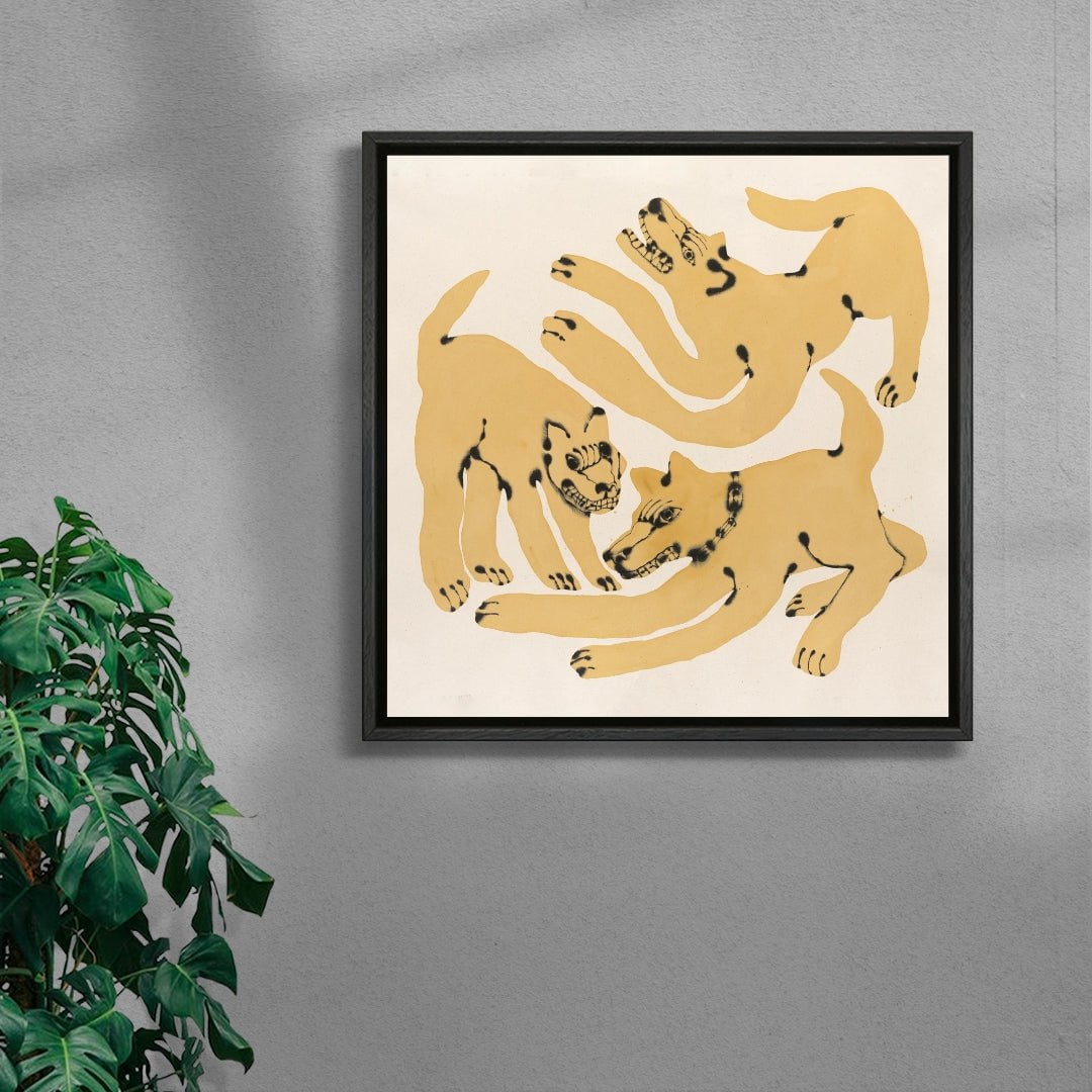 Play / Fight contemporary wall art print by Kwonny - sold by DROOL