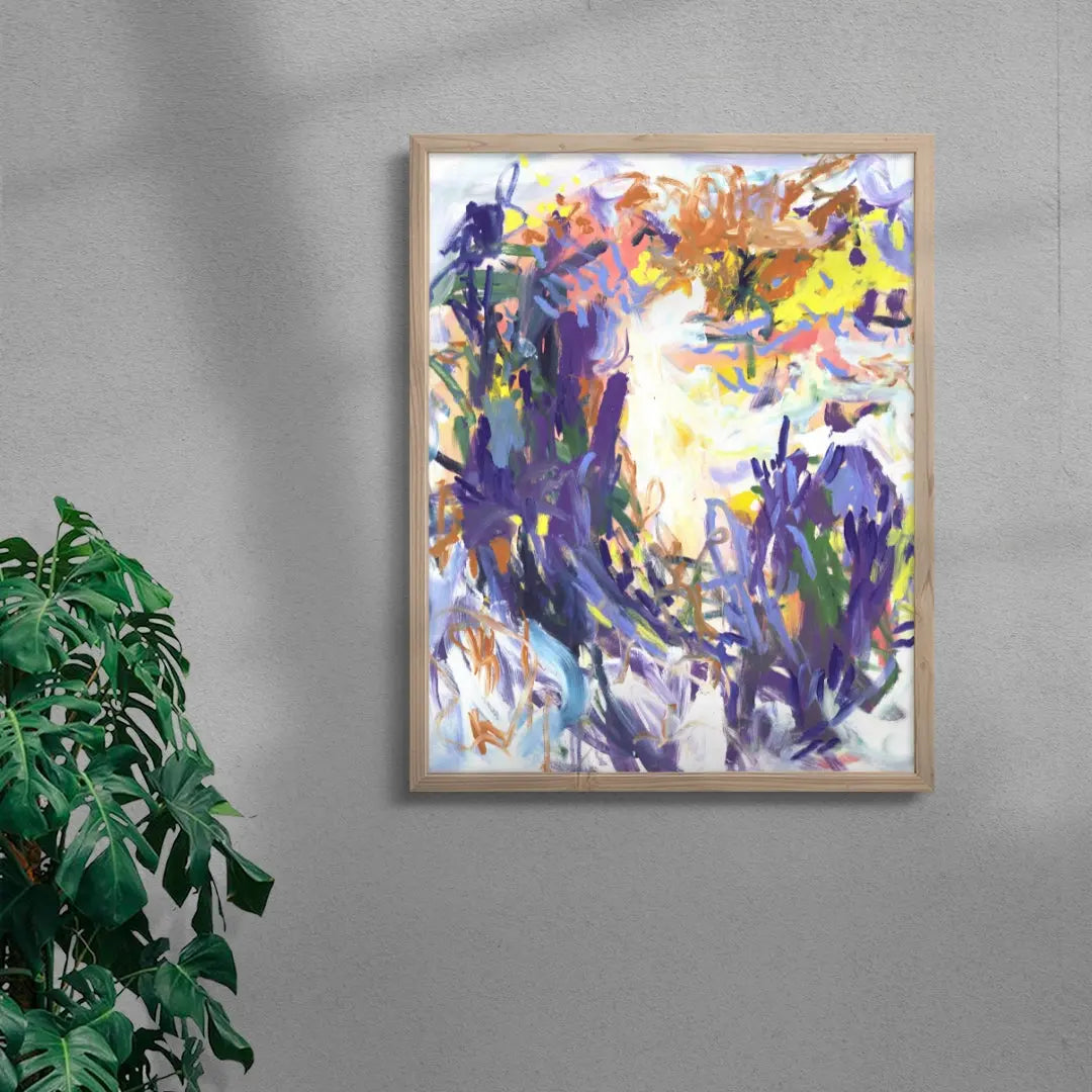 Purple brush strokes