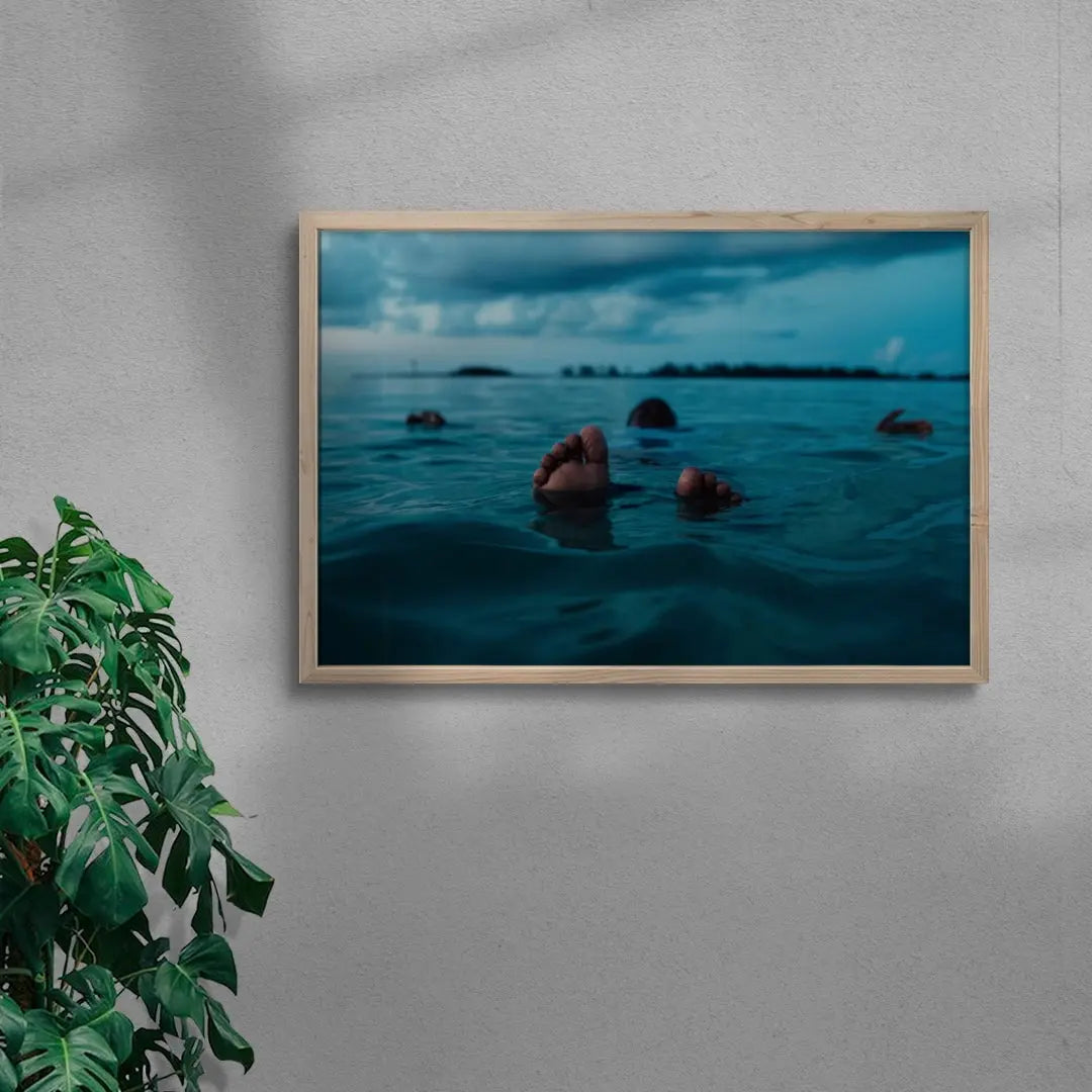 Swept away contemporary wall art print by William DeSena - sold by DROOL