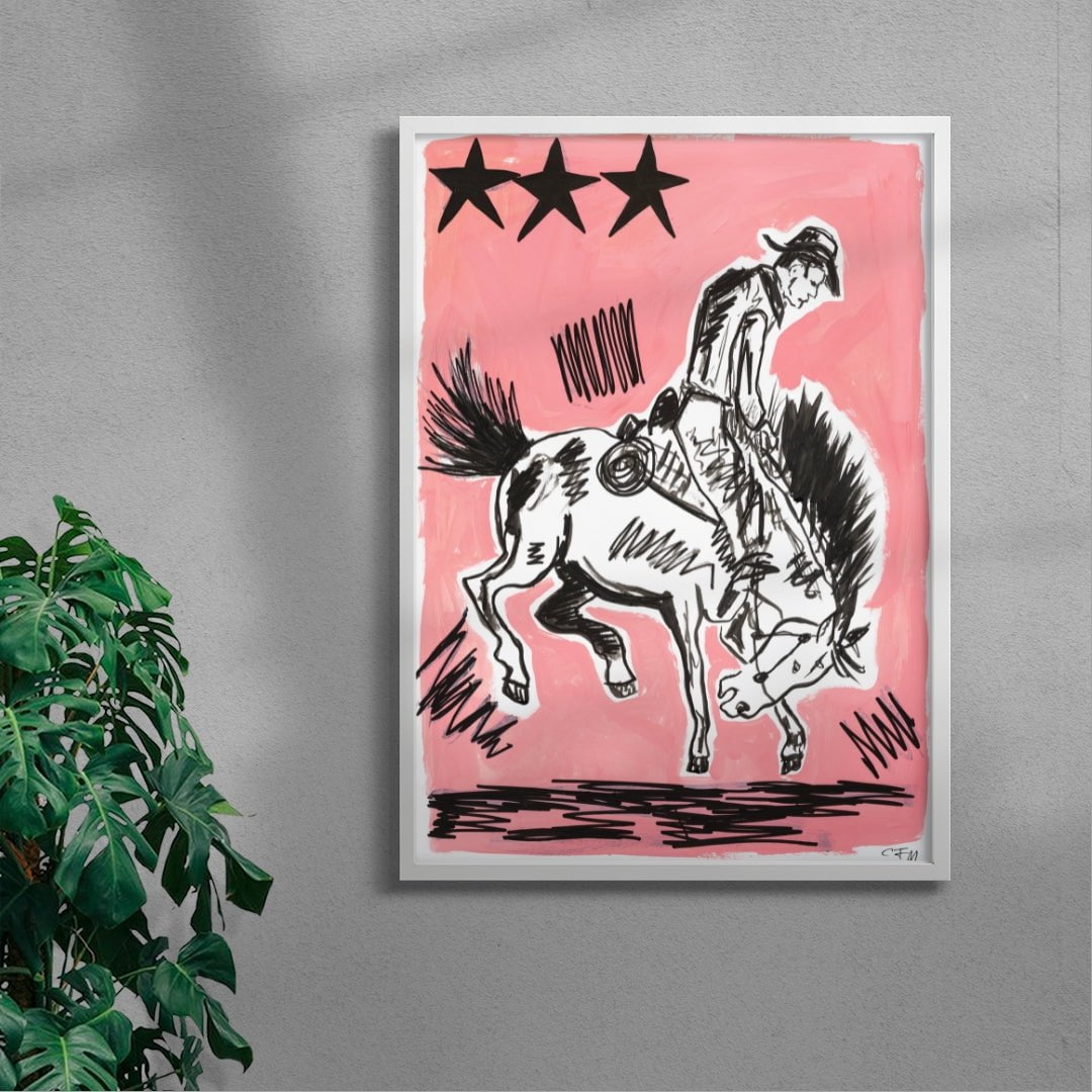 Rodeo contemporary wall art print by Caitlin Flood-Molyneux - sold by DROOL