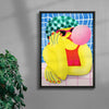 Siesta Frizzante contemporary wall art print by Nina Bachmann - sold by DROOL