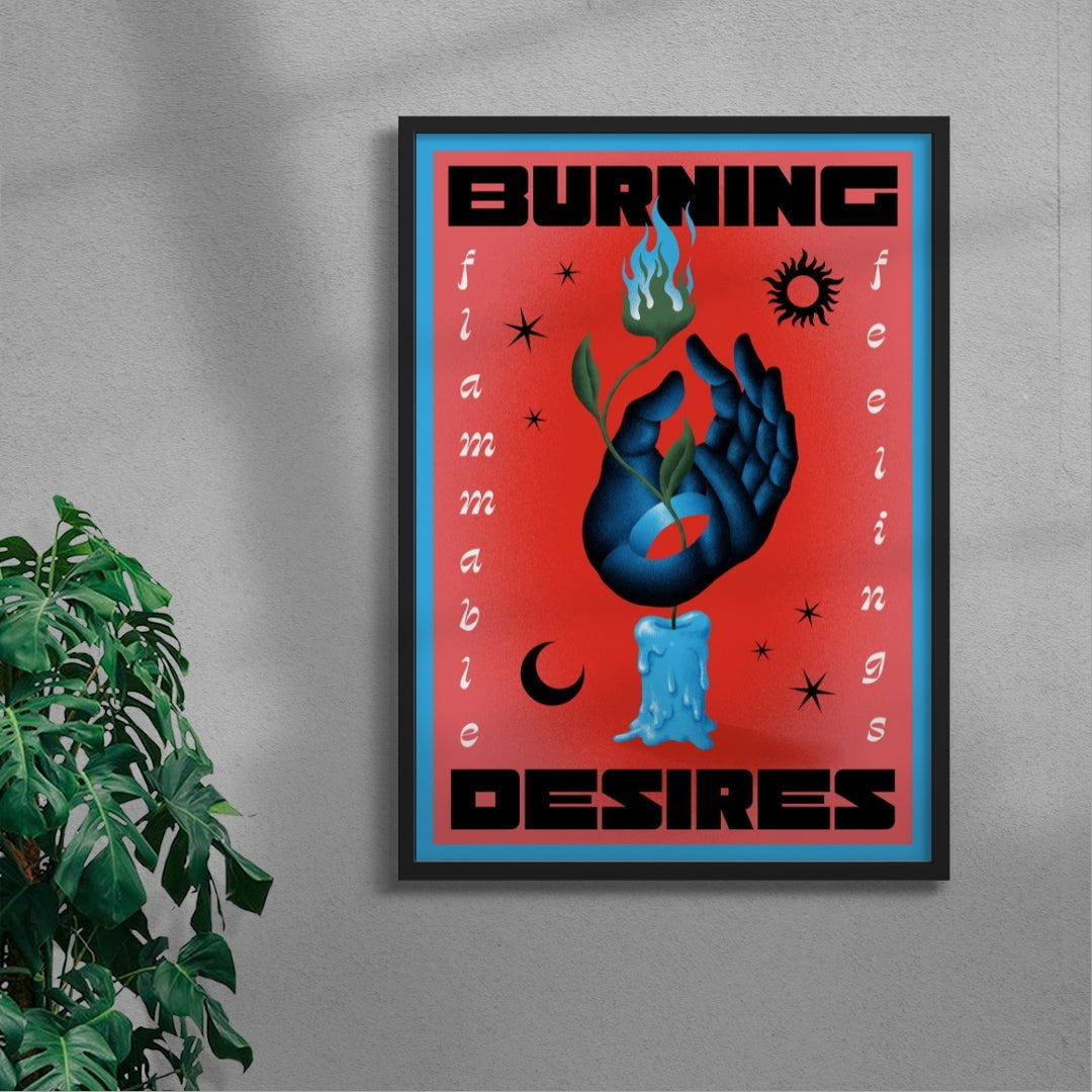 Burning Desires contemporary wall art print by Itamar Makover - sold by DROOL