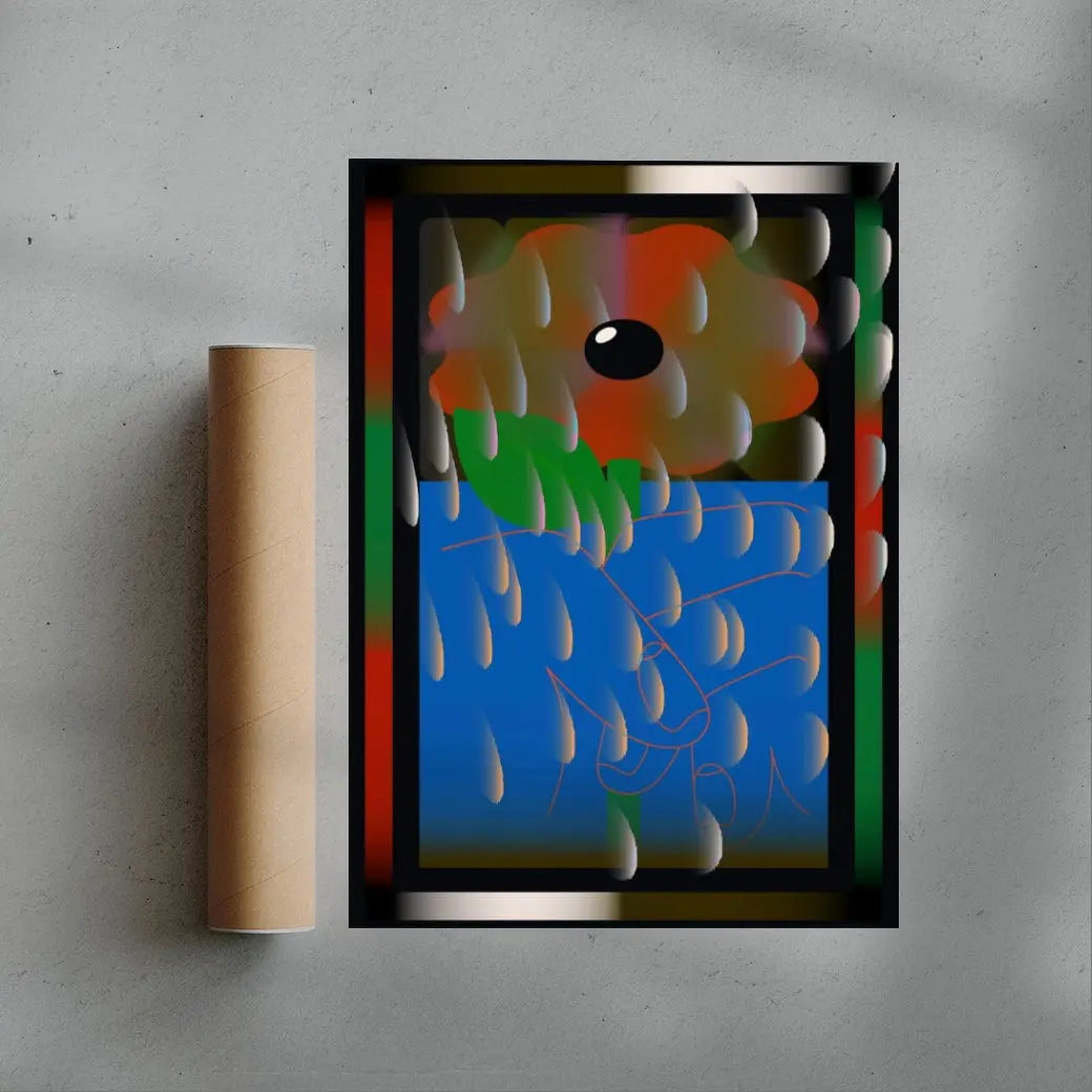 FLOWER HAND contemporary wall art print by Thomas Hedger - sold by DROOL