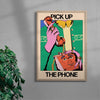 Hot Line Call contemporary wall art print by Azaazelus - sold by DROOL