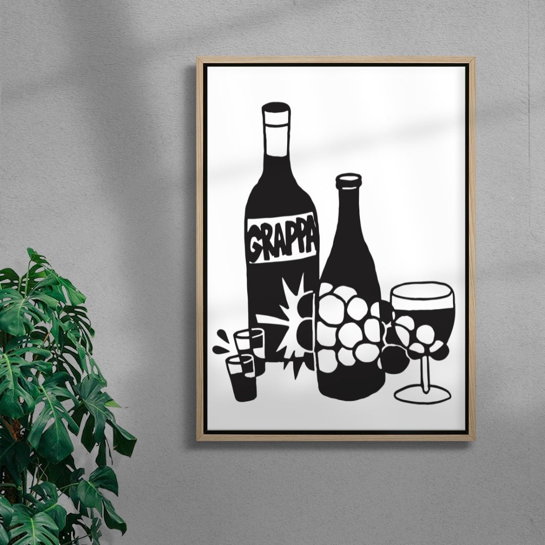 GRAPPA contemporary wall art print by Max Blackmore - sold by DROOL