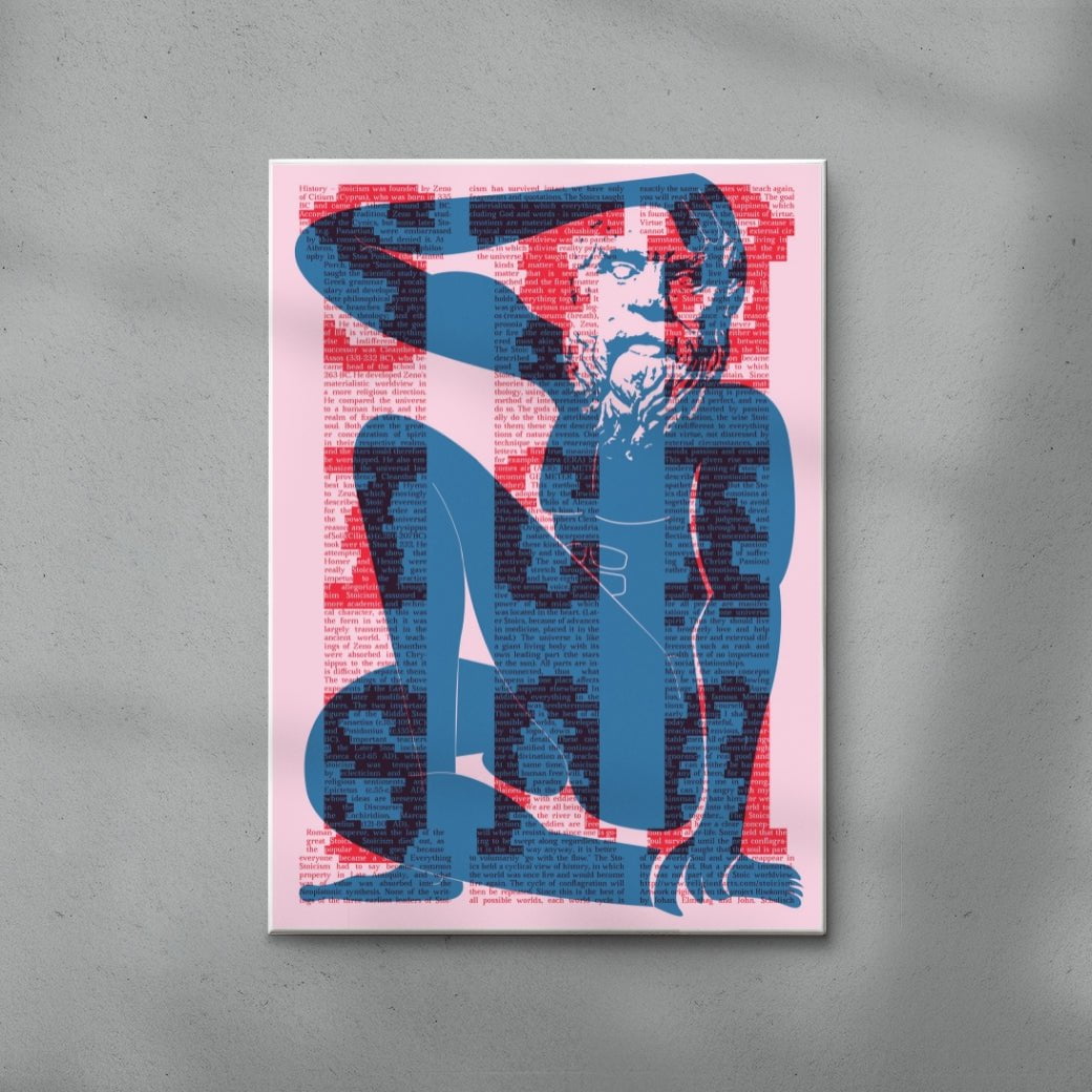 Stoicism contemporary wall art print by Studio Trikken - sold by DROOL