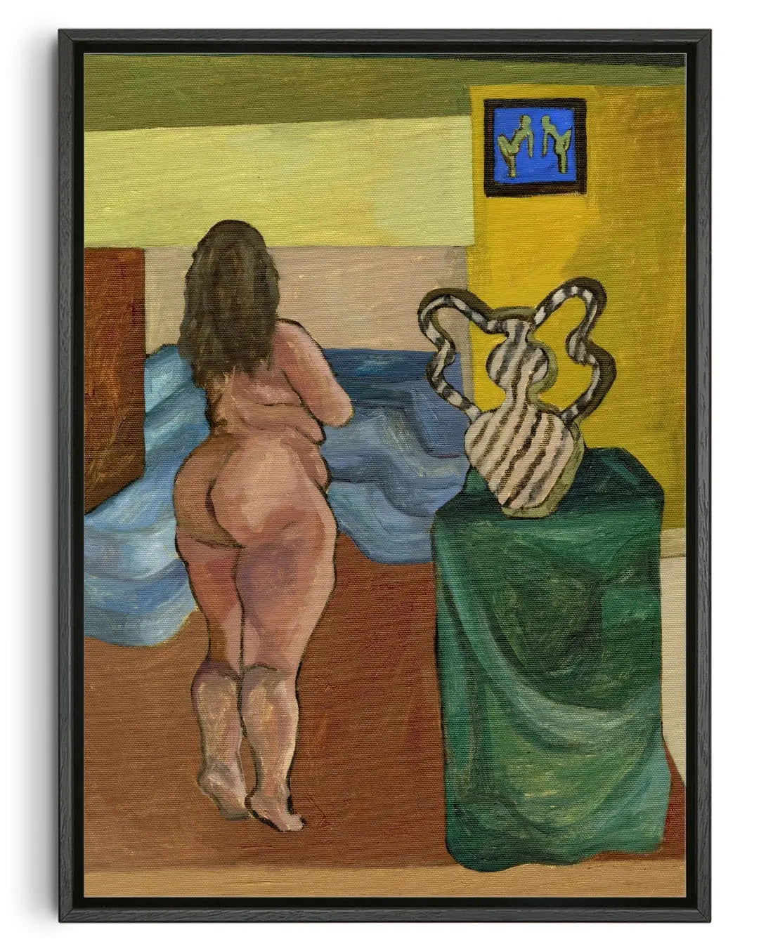 Room With A Vase  contemporary canvas print by Sophie Goudman-Peachey - sold by DROOL