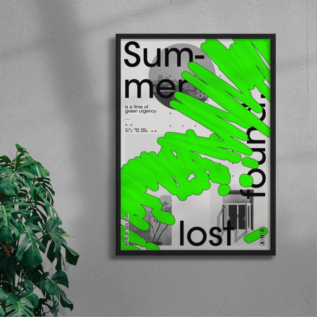 SUMMER contemporary wall art print by cloud.cb - sold by DROOL