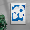 Linum contemporary wall art print by Rikki Hewitt - sold by DROOL