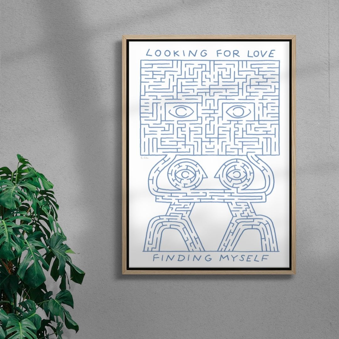 Looking For Love contemporary wall art print by Eric Schwarz - sold by DROOL