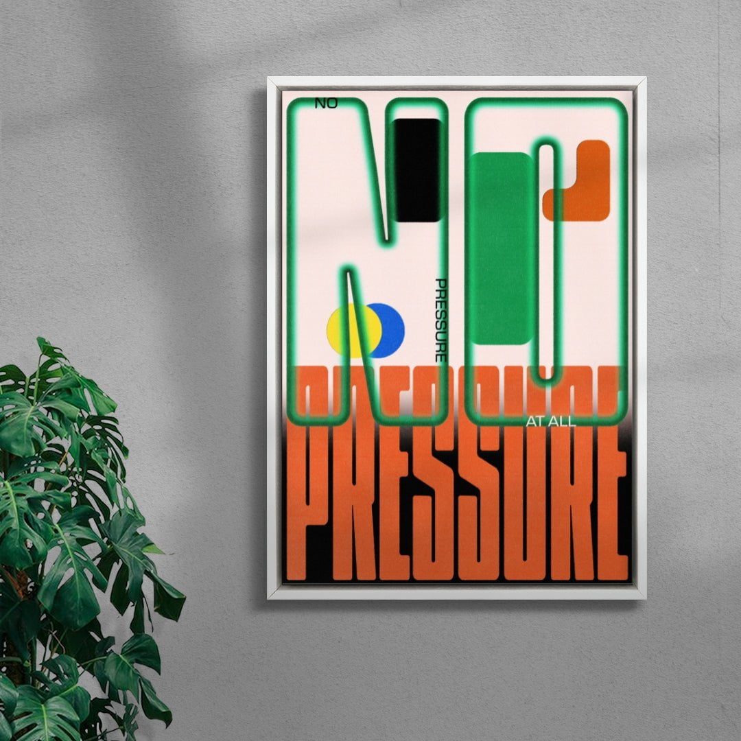 No Pressure contemporary wall art print by Sheyi Adebayo - sold by DROOL