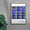 This is not BLUE (car) contemporary wall art print by mareykrap - sold by DROOL