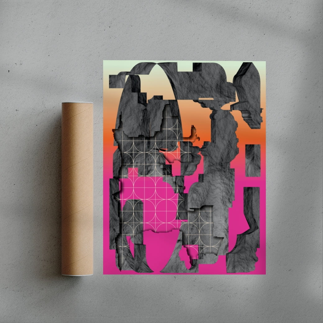 Worldbuilding contemporary wall art print by Klara Troost - sold by DROOL