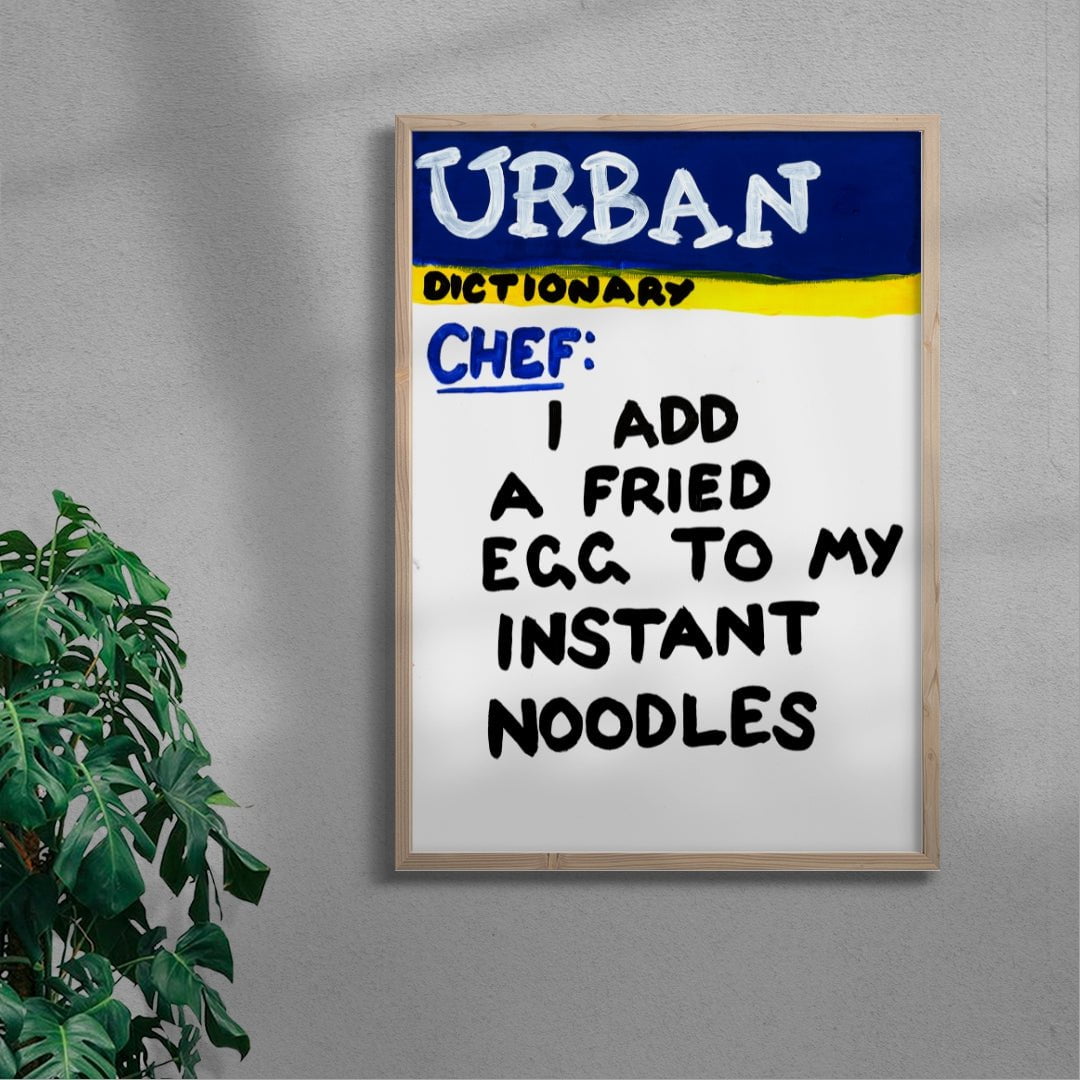 Instant Noodles contemporary wall art print by Times New Roadman - sold by DROOL