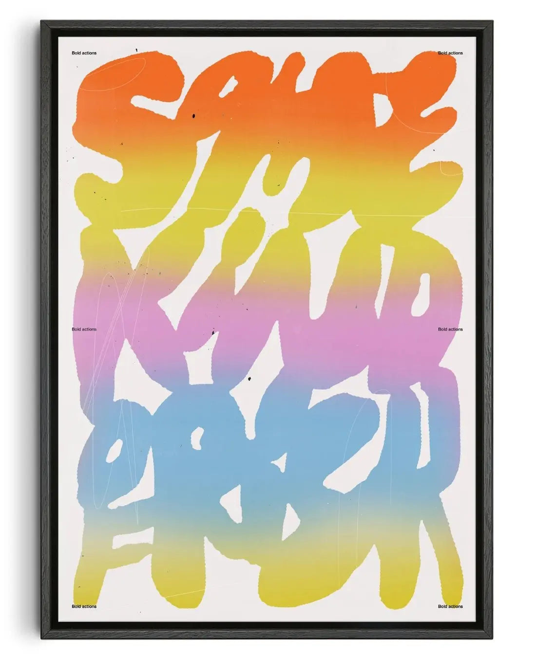 Bold Actions contemporary wall art print by Jorge Santos - sold by DROOL