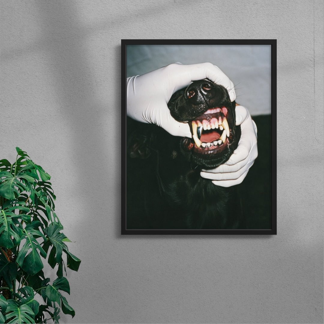 SILVER BITE contemporary wall art print by Ces XC - sold by DROOL