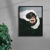 SILVER BITE contemporary wall art print by Ces XC - sold by DROOL