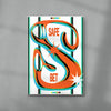 SAFE BET contemporary wall art print by Sheyi Adebayo - sold by DROOL