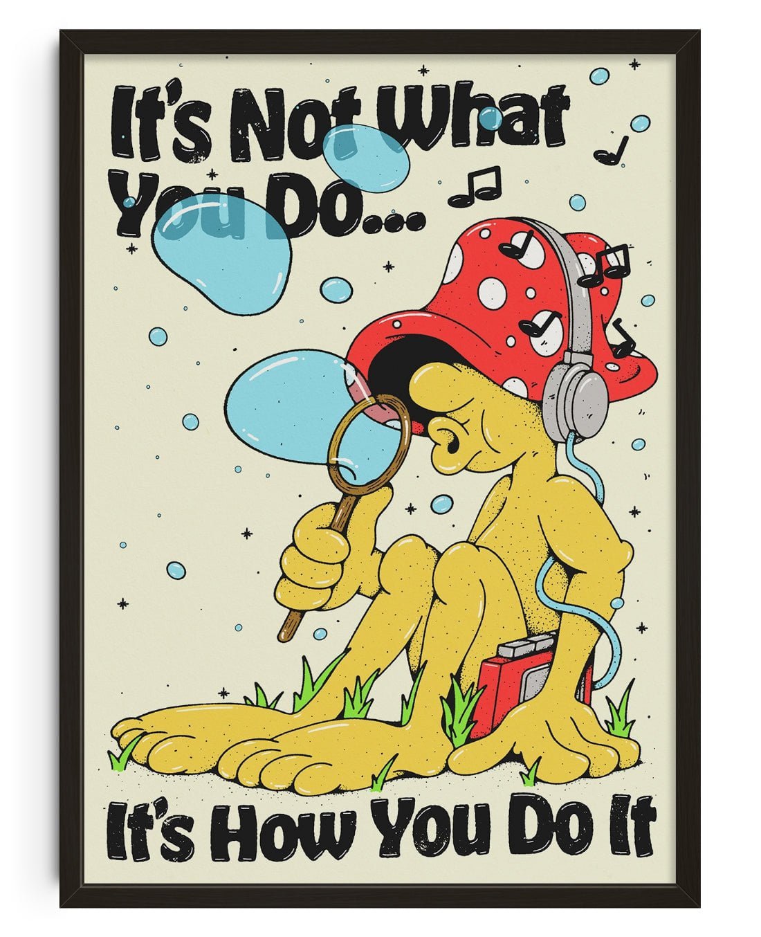 Its Not What You Do contemporary wall art print by Pointless Illustrations / James Lacey - sold by DROOL