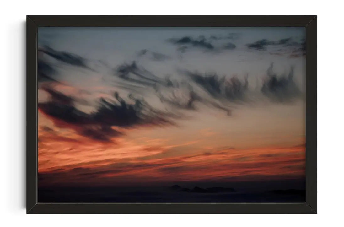 Amber Sky contemporary wall art print by Hannes Becker - sold by DROOL