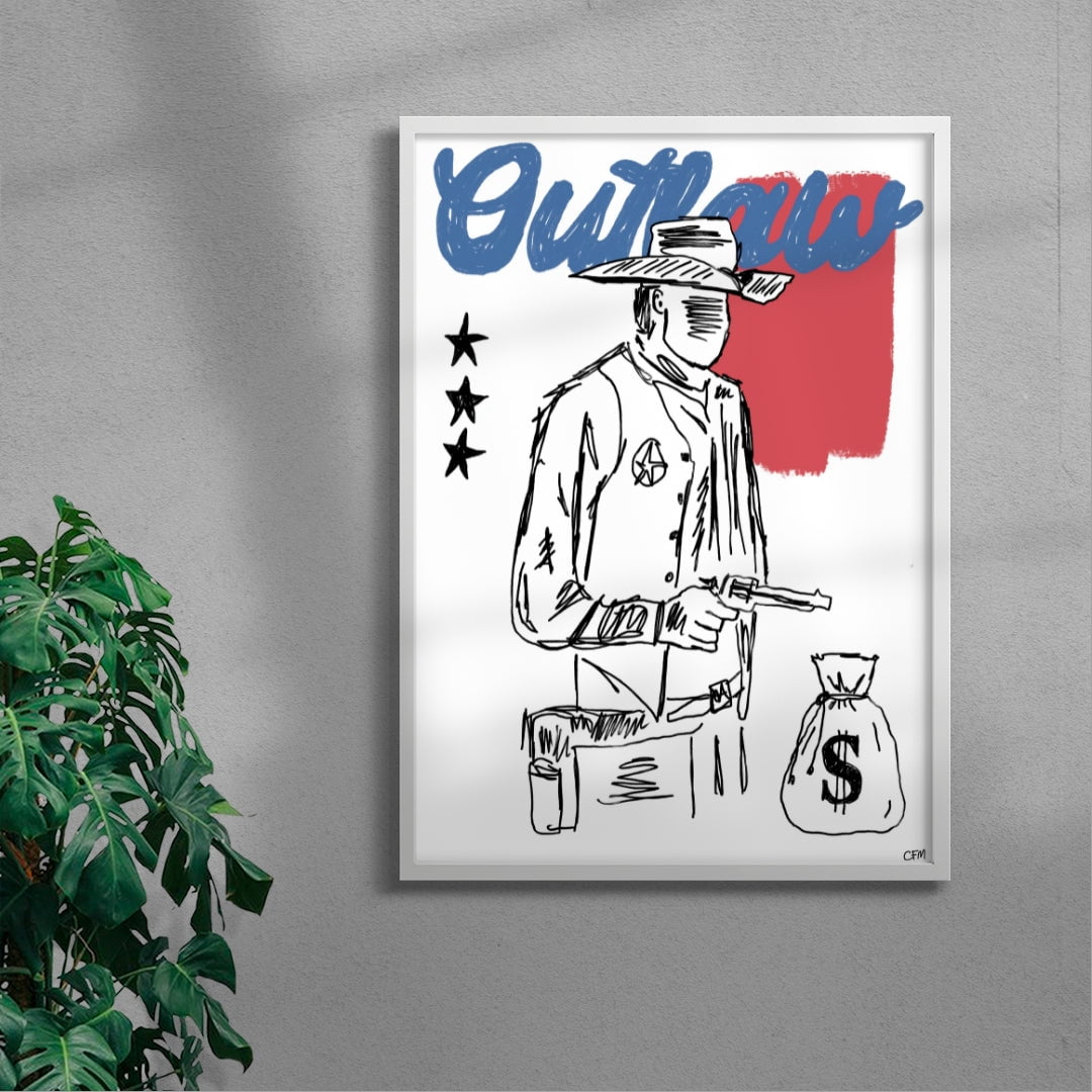 Hold Up contemporary wall art print by Caitlin Flood-Molyneux - sold by DROOL