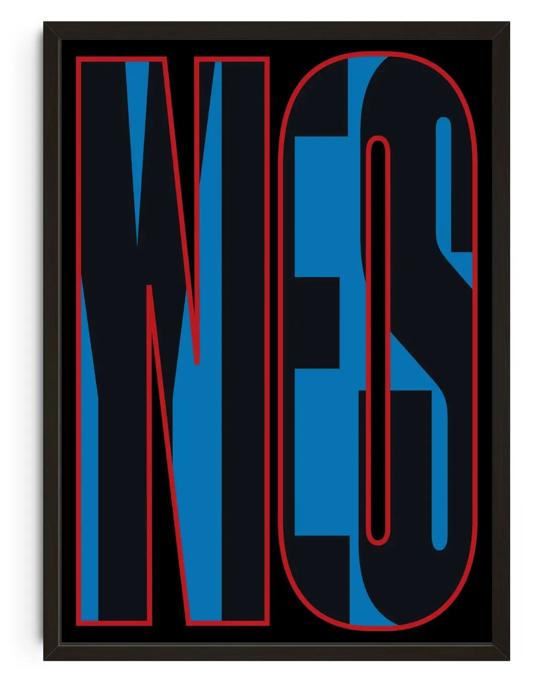 YESNO contemporary art print by Linus Lohoff - sold by DROOL