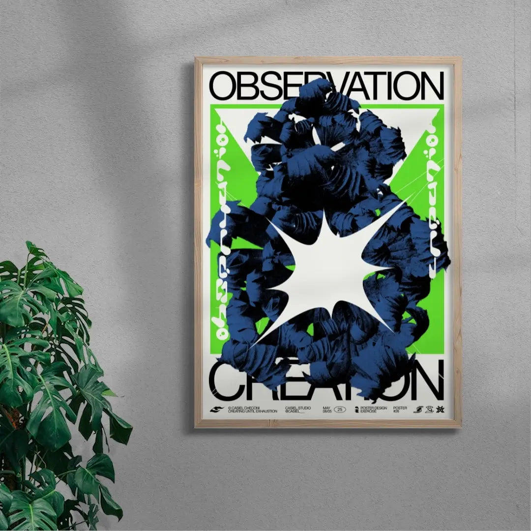 Observation Creation contemporary wall art print by Casiel Checoni - sold by DROOL